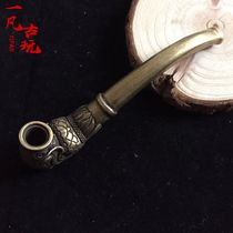 Antique brass Copper Dragon old heavy smoker bag welding smokers and the tip of the mouthpiece on a han yan gan hookah smokers