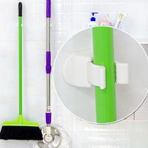 Japan KM creative multi-function mop clip-on hook nail-free and incognito strong wall paste broom hook frame