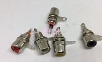 High quality nickel plated lotus seat small RCA female seat speaker audio amplifier Audio video AV socket