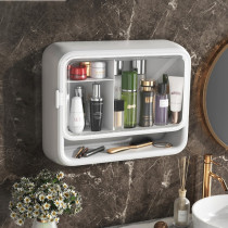 Bathroom Wall Closet Toilet Containing Cabinet Light Lavish Hanging Wall Cosmetics Free of perforated shelves Toilet Wash Terrace
