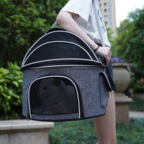 Large number of cat packs for portable and breathable large capacity handheld single shoulder inclined satchel bag two kittens to carry a pet