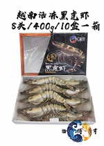 Vietnam imports black tiger shrimp quick-frozen sea shrimp tiger shrimp grass shrimp oversized shrimp 550g8 head Multiprovince