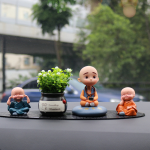 睁眼一路平安+吉祥果+大椭垫（小和尚2款随机）