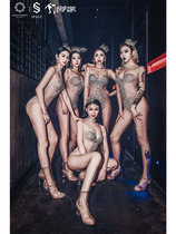 babyhome Christmas cross-year New Years Eve nightclub bar themed party interactive gogo out of the meaty sexy suit