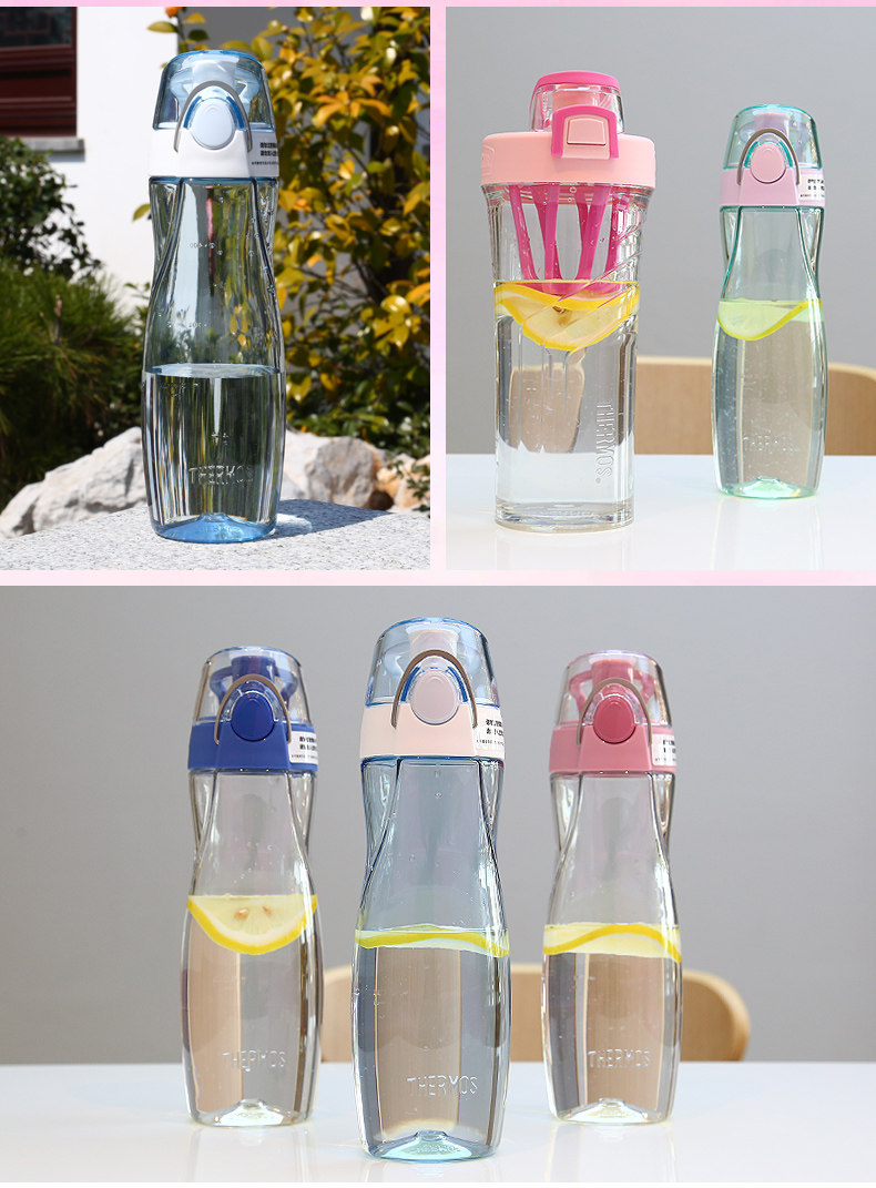 膳魔师便携式tritan塑料运动水杯简约太空杯随手杯tcsa-500