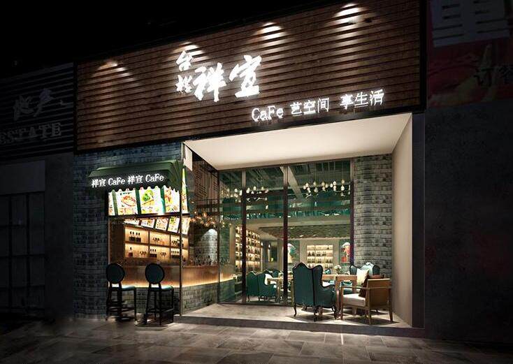 工装专卖店酒店餐饮店门面门头3d模型建筑外立面外观3dmax素材