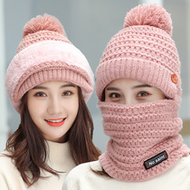 Winter cold-proof and warm headgear mask female full face neck protection bib Electric car windproof hat riding equipment mask