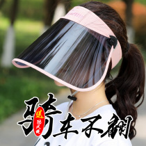 Riding sunscreen mask female outdoor sunshade protection full face bicycle equipment sports running breathable mask empty top cap