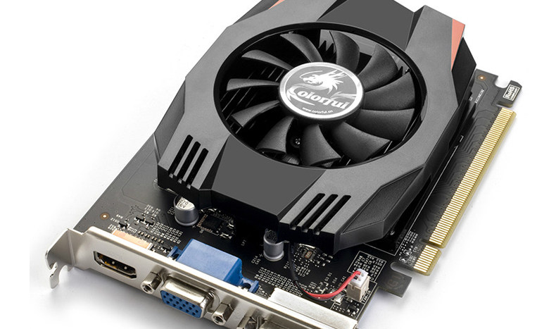 colorful/七彩虹 gt710 黄金版-2gd3 显卡 三屏显示 2g超大显存