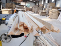 Pine Wood paulownia equilateral triangle wooden strip manual building model material wooden strip triangle stick window seal can be customized