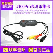Tianchuang Hengda U100pro Video Live Acquisition Card USB Free Drive Standard Definition Recording Medical Color Doppler Ultrasound Image Acquisition