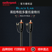 audioquest line St Black Lab Black Labrador fever grade heavy subwoofer line RCA audio cable