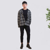 DRIOTOPIA LONG-sleeved SHIRT MENs PLAID loose pocket top CASUAL sports style wild jacket DRIOCO