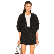 2020 Autumn Winter New loose BF wind hooded tooling pocket frosted sheepskin coat womens short sweater jacket