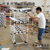 Lean composite pipe hanging wire ring turnover shelf electronic line workshop production material cart Workbench customized