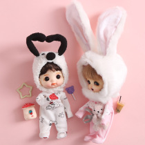 ob11 baby clothes climbing clothes pajamas 12 points bjd doll clothes Beautiful knot pig one-piece clothing molly baby clothes