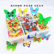 Glutinous rice flower plate decoration Glutinous rice paper Butterfly cake decoration Glutinous rice decoration Leaf Glutinous rice calligraphy paper
