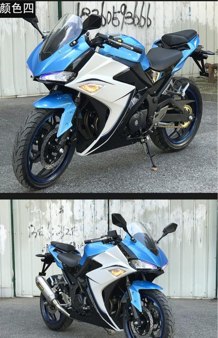 摩托车跑车 地平线r3 400cc350cc机车摩托车大跑车水冷双缸代上牌_双