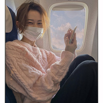 2020 New autumn and winter retro port Wind sets loose with lazy and lazy sweater women wear foreign air