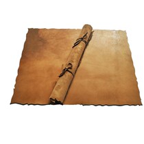 Leather vintage sheepskin roll Map Treasure map Props Secret room clues Invitation letter Military order Drink list Wedding book