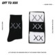 ກ່ອງຂອງຂວັນ XX cross-eyed joints ສີດໍາແລະສີຂາວ socks ເອີຣົບແລະອາເມລິກາຖະຫນົນກາຕູນຄົນອັບເດດ: ຍີ່ຫໍ້ຝ້າຍບໍລິສຸດ mid-tube socks ສໍາລັບຜູ້ຊາຍແລະແມ່ຍິງ