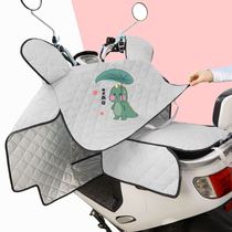 Motorcycle windshield is electric car Summer thin soft 2021 sunscreen insulation thin model enlarged and breathable