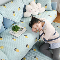 Nordic four seasons washed baby gauze art sofa cushion four seasons universal combination sofa towel cover non-slip machine washable