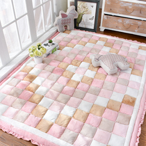Korean style Korean thickened short plush household carpet Bedroom full of rectangular bedside coffee table crawling mat tatami