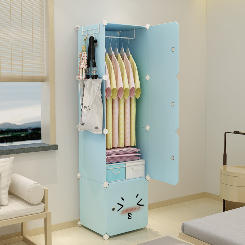 Simple Single Quarters Wardrobe Cabinet Housing Assembly In