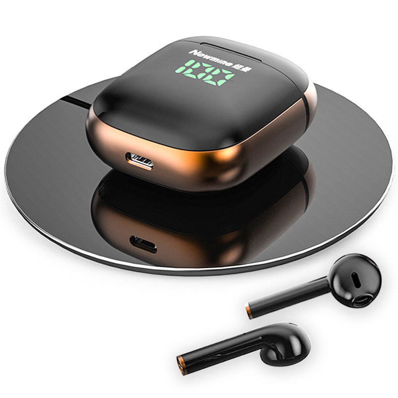 纽曼x6蓝牙耳机单双耳真无线苹果华为安卓通用半挂入耳式运动跑步男女