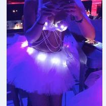Trampoline tutu skirt led glowing tutu RAVE electric music festival trampoline skirt blingblingEDM performance skirt