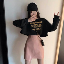 Autumn 2021 new womens fashion fashion foreign style age reduction Korean version thin small fragrance suit skirt two-piece set