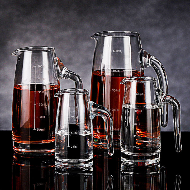 liquor dispenser with scale glass small wine cup set pouring pot measuring device red wine decanter household