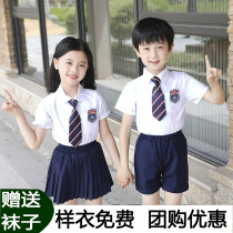 Kindergarten graduation photo clothes school uniforms Childrens school Childrens college Wind girls school uniforms in summer clothing Inn Wind