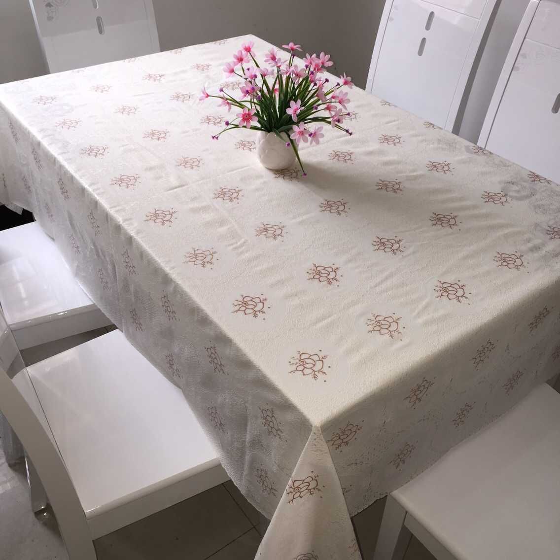 Buy Tablecloth cloth tablecloth lace tablecloth table cloth plastic PVC Round Table Fabric table