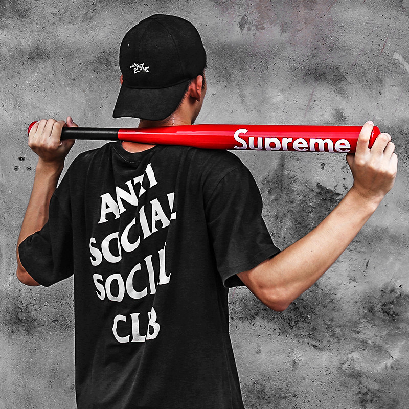 潮牌棒球棒 长款加厚 金属棒球棍车载防身用品合法打架武器男车用