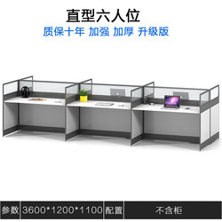 Promote the sale of white staff desks with 246 seats and L-shaped grids with screen partitions.