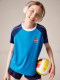 Gymna Retro Sports Suit 여성 느슨한 캐주얼 짧은 슬리브 방지 반바지 빠른 건조 통기성 달리기 훈련복 Gymna Retro Sports Suit 여성 느슨한 캐주얼 짧은 슬리브 방지 반바지 빠른 건조 통기성 달리기 훈련복