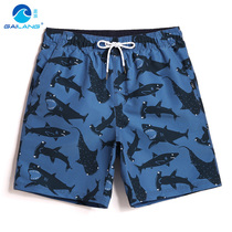 Cover waves beach pants men quick-drying loose leisure fashion holiday five-point thin shorts hot spring swimming flat corner swimming trunks tide