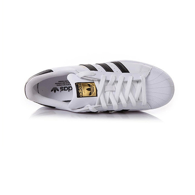 Adidas/阿迪达斯Superstar男款三叶草小白金标贝壳休闲鞋