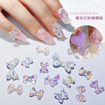 Beauty Nail Fairy Polar Light Bow Bow Tie 100 Lap Ornament Magic Color 3d Solid Butterfly Knot Diynet Red Nail Decorations