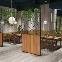 Industrial screen partition living room hollow porch restaurant office bar modern simple iron decorative wall
