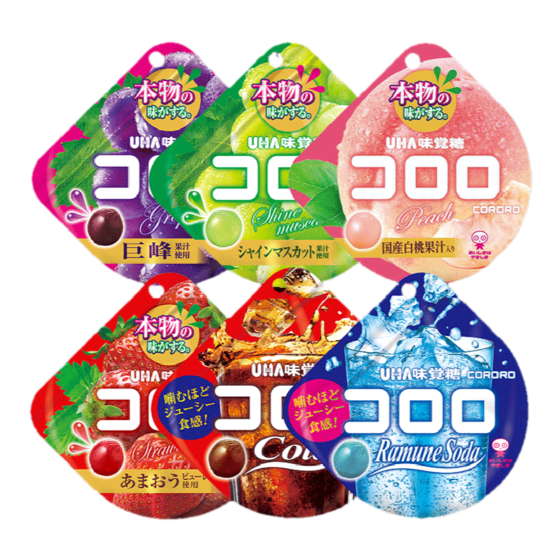 悠哈 酷露露果汁软糖混合6口味(热品库)