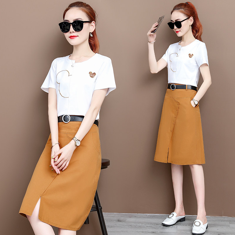 2020年新款夏季连衣裙女装春秋初春装气质时尚台湾套装裙子两件套