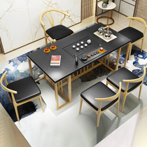 Fire Burning Stone Tea Table Tea Table Tea Table Tea Table Tea Table And Chairs Combination Modern Brief Office Tea Set of tea set fully automatic