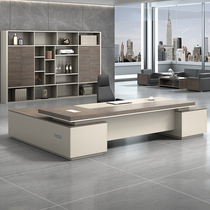 New boss table presidents table minimis modern office managers table and chairs combined furniture executives table single big bandae