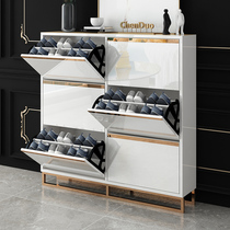 Ultra-thin dump shoe cabinet Space-saving household door simple modern dump entrance cabinet Entrance hall cabinet Large capacity