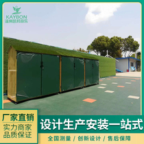 Kindergarten outdoor graffiti toy cabinet storage cabinet locker childrens multi-functional rain-proof sunscreen blackboard locker