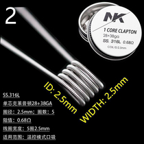 Temperature control small flower wire SS 316L finished coil Clapton heating wire