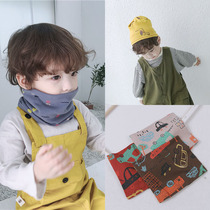 Baby Apron Winter Pure Cotton Warm Children Spring Autumn Neck Jacket Cartoon Boy Girl Girl Han Version Baby Dual-use Hood